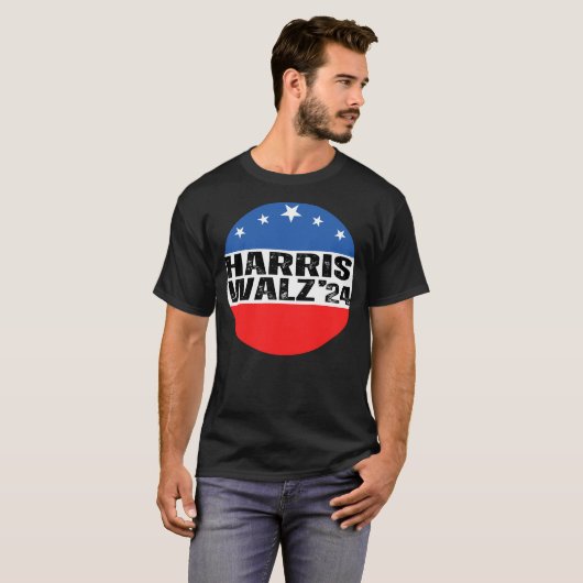 Harris walz president 2024 democratic tシャツ (正面フル)