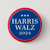 Harris Walz Vote 2024民主党選挙ボタン 缶バッジ (正面)