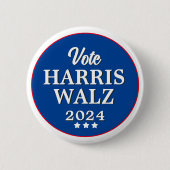 Harris Walz Vote 2024民主党選挙ボタン 缶バッジ (正面)