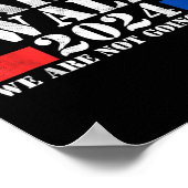 Harris Walz Waltz 2024我々は戻らないタンク ポスター (角)