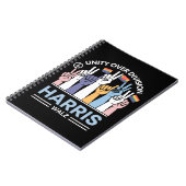 Harris Walz Waltz 2024 団結の時代 〜分断を超えて〜 ノートブック (左側)