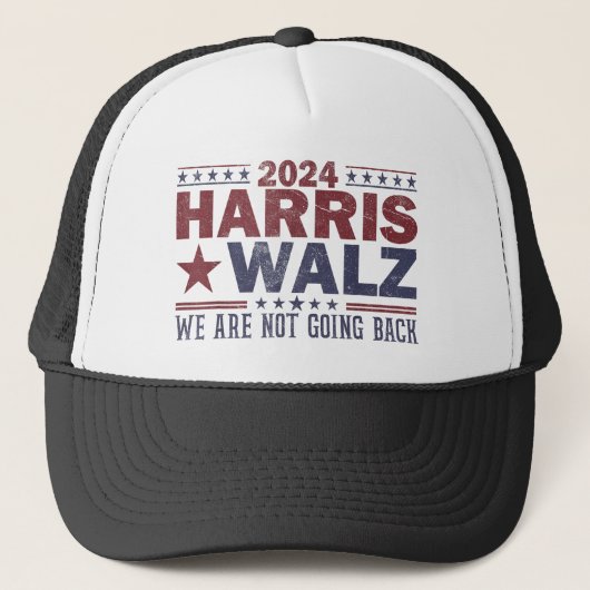 Harris Walz Waltz 2024 私たちは後戻りしない キャップ (正面)