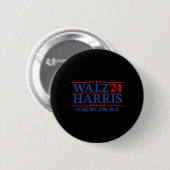 Harris Wheimer 24 Campaign 2024 We Go B 缶バッジ (正面&裏面)