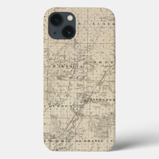 Harrison郡、アイオワ州の地図 Case-Mate iPhoneケース (裏面)