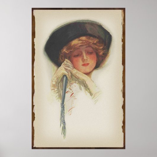 Harrison Fisher Art :: American Girlプリント#1 ポスター (正面)