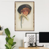 Harrison Fisher Art :: American Girlプリント#1 ポスター (ホームオフィス)