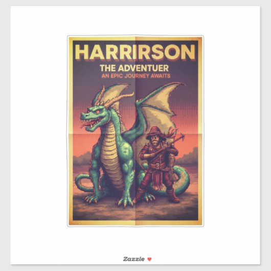 Harrison the Traveler – 冒険精神のコンセプト シール (シート)