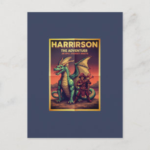 Harrison the Traveler – 冒険精神のコンセプト ポストカード