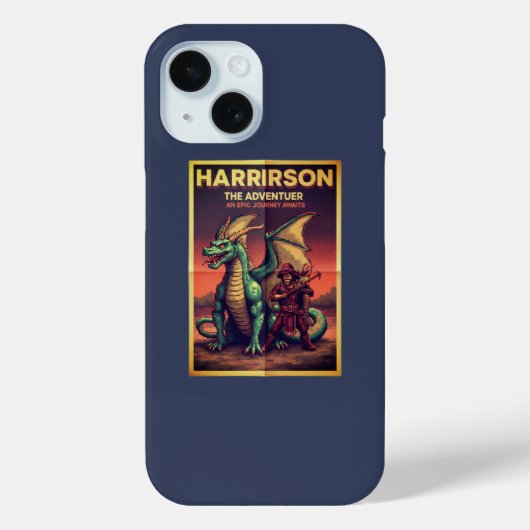 Harrison the Traveler – 冒険精神のコンセプト Case-Mate iPhoneケース (裏面)