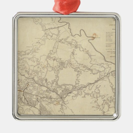 Harrisonsの着陸へのホワイトハウス メタルオーナメント (正面)