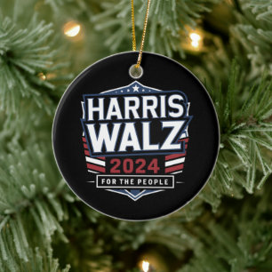 HarrisWaltz 2024シャツKamalaHarris TimWaltz 2024 セラミックオーナメント