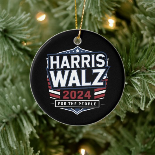 HarrisWaltz 2024シャツKamalaHarris TimWaltz 2024 セラミックオーナメント (ツリー)