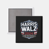 HarrisWaltz 2024シャツKamalaHarris TimWaltz 2024 マグネット (正面/裏面)