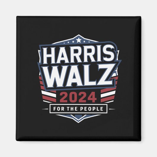 HarrisWaltz 2024シャツKamalaHarris TimWaltz 2024 マグネット (正面)