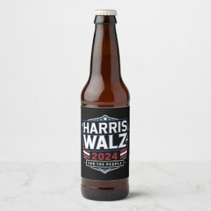 HarrisWaltz 2024 Tシャツ KamalaHarris TimWaltz 2024 ビールラベル