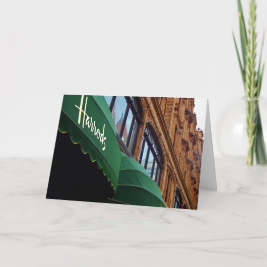 Harrodsの挨拶状 カード (正面)