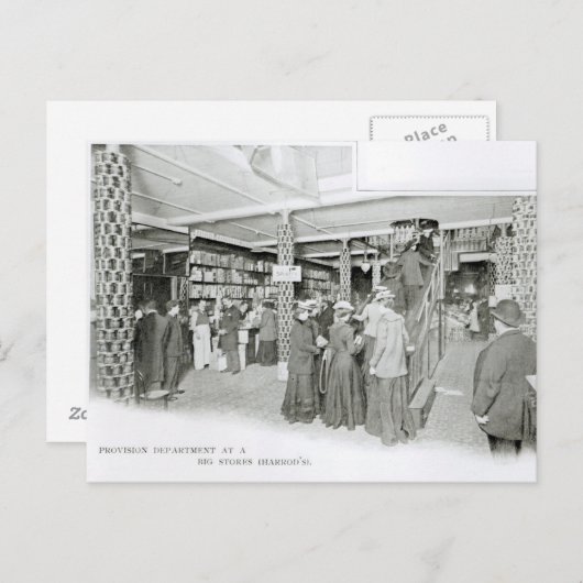 Harrods Provision Department, c.1901 ポストカード (正面/裏面)