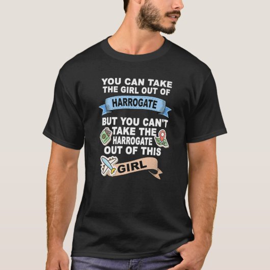 Harrogateから移動した少女Harrogateから Tシャツ (正面)