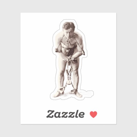 Harry Houdini (c.1899) シール (シート)