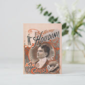 Harry Houdini「King of Cards」ヴィンテージ劇場 ポストカード (スタンド正面)