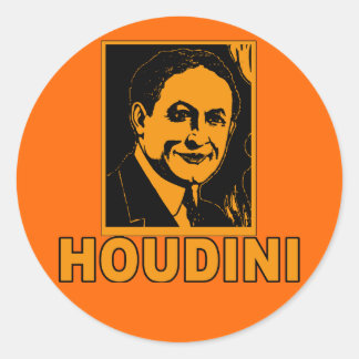Harry Houdini Poster Tシャツ、マグカップ、ギフト ラウンドシール