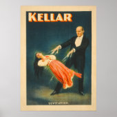 Harry Kellar Magician Lithograph Poster ポスター (正面)