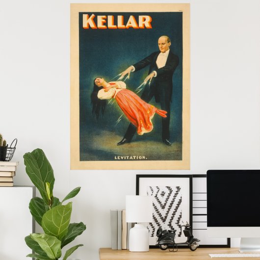 Harry Kellar Magician Lithograph Poster ポスター (ホームオフィス)