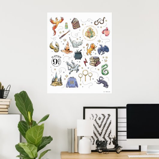HARRY POTTER™アイコン ポスター (ホームオフィス)