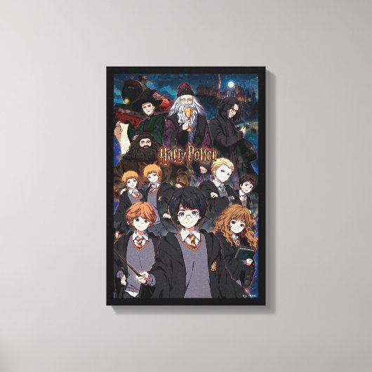 HARRY POTTER™ アニメアンサンブルシーン キャンバスプリント (正面)