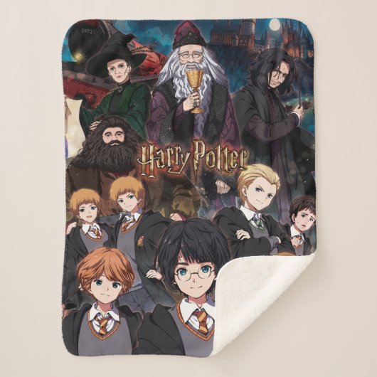 HARRY POTTER™ アニメアンサンブルシーン シェルパブランケット (正面)
