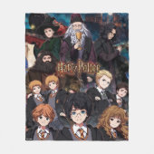 HARRY POTTER™ アニメアンサンブルシーン フリースブランケット (正面)