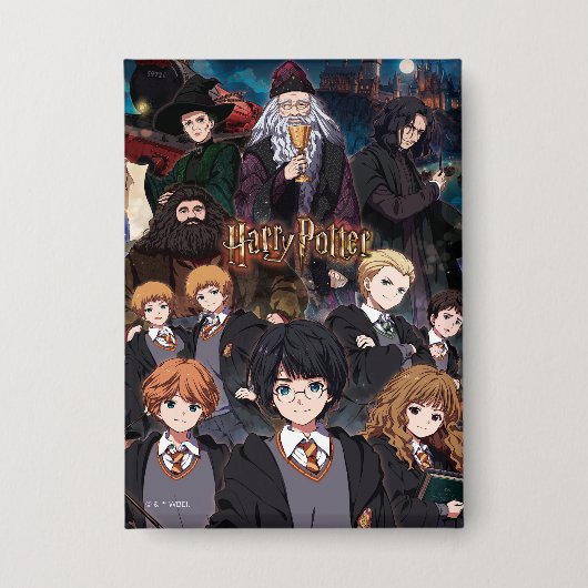 HARRY POTTER™ アニメアンサンブルシーン 缶バッジ (正面)