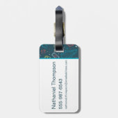 HARRY POTTER™アーティファクトラインアートパターン ラゲッジタグ (裏面縦)