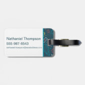 HARRY POTTER™アーティファクトラインアートパターン ラゲッジタグ (裏面横)