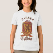 Harry Potter | グリフィンドール QUIDDITCH™ バッジ トライブレンドTシャツ (正面)