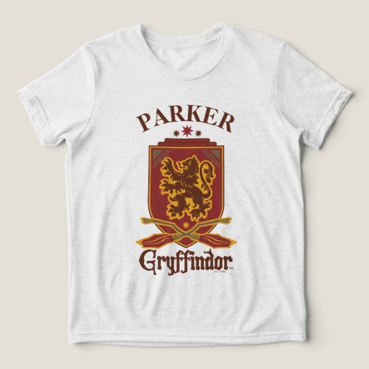 Harry Potter | グリフィンドール QUIDDITCH™ バッジ トライブレンドTシャツ (デザイン正面)