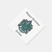 Harry Potter | スリザリンの紋章 グリーン スタンダードカクテルナプキン (角)