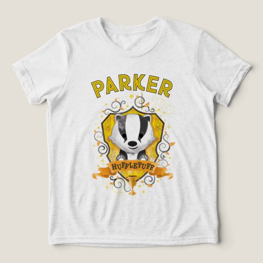 Harry Potter | チャーミングHUFFLEPUFF™クレスト トライブレンドTシャツ (デザイン正面)