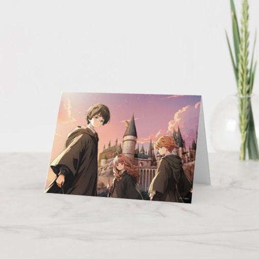 HARRY POTTER™ ハーマイオニーとロン HOGWARTS™ アニメシーン カード (正面)