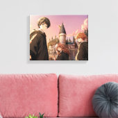 HARRY POTTER™ ハーマイオニーとロン HOGWARTS™ アニメシーン キャンバスプリント (インサイチュ (リビング))
