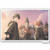 HARRY POTTER™ ハーマイオニーとロン HOGWARTS™ アニメシーン シール (正面)