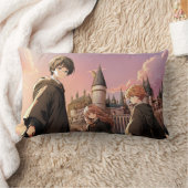 HARRY POTTER™ ハーマイオニーとロン HOGWARTS™ アニメシーン ランバークッション (ブランケット)