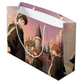 HARRY POTTER™ ハーマイオニーとロン HOGWARTS™ アニメシーン ラージペーパーバッグ (裏面アングル)