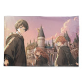 HARRY POTTER™ ハーマイオニーとロン HOGWARTS™ アニメシーン 枕カバー (裏面)