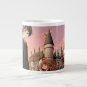 HARRY POTTER™ ハーマイオニー&ロン HOGWARTS™ アニメシーン ジャンボコーヒーマグカップ (正面)