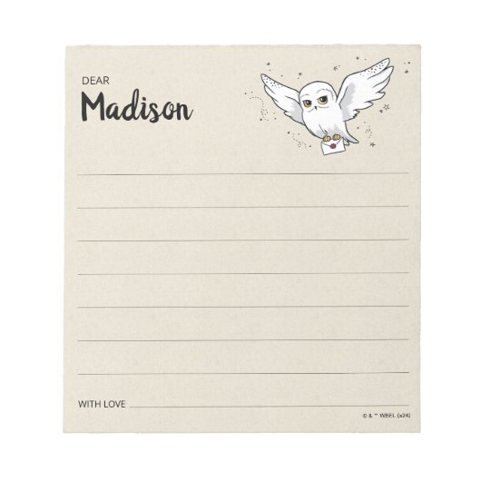 HARRY POTTER™ベビーシャワー時間カプセルノート ノートパッド (正面)