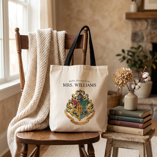Harry Potter | ホグワーツの紋章の先生 個人名入り トートバッグ