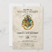 Harry Potter ホグワーツの紋章 誕生日 招待状 (正面)