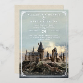 Harry Potter | ホグワーツ城の結婚式 箔招待状
