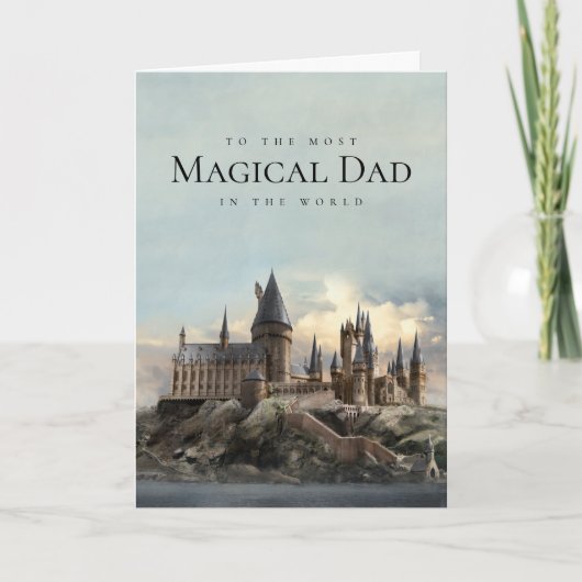 Harry Potter ホグワーツ城 父の日 カード (正面)
